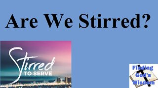 Are We stirred?