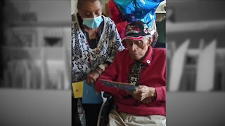 Local Tuskegee Airman honored with parade to celebrate 102nd birthday
