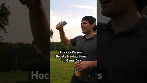 Hockey Players Debate Having Beers on Game Day #shorts #hockey #sketchcomedy