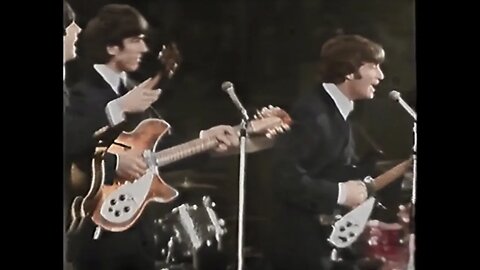 The Beatles - You Can't Do That (NME, live) [COLORIZED]