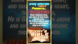 8.23.2022 | STORM MINISTRIES | Daily Bible Verse | Deuteronomy 4:39 (NASB) | #shorts