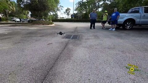 A DJI FPV drone being chased by 2 DJI Avata drones. South Florida Drone Meet-up