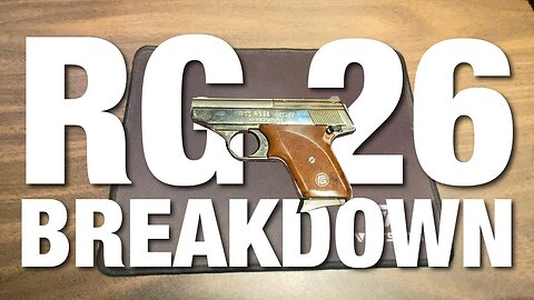 RG 26 Pistol Breakdown