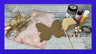 Butterfly Decor DIY || Using Dollar Tree Materials || Just 1 EASY CRAFT!