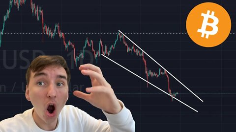 TRADE ALERT: BITCOIN FALLING WEDGE!!!!!!!!!!