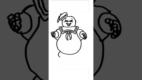 How to Draw Giant Marshmellow Man from Ghostbusters?