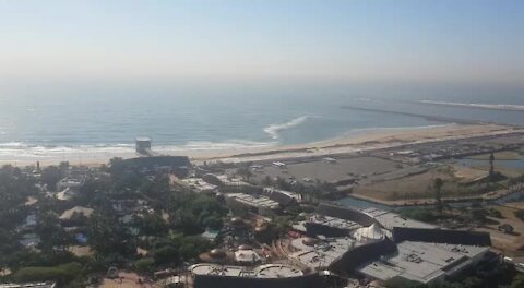 SOUTH AFRICA - Durban - Aerial video of Durban Point Waterfront (Video) (sMk)