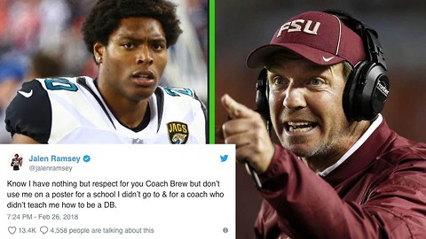 Jalen Ramsey BLASTS Jimbo Fisher for Using Him to Recruit Athletes to Texas A&M