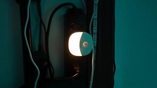 AUVON Plug-in LED Motion Sensor Night Light, Mini Warm White LED Nightlight with Dusk to Dawn Motion