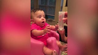 Funny Thirsty Baby Girl