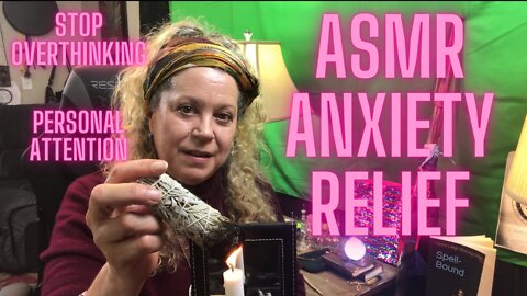 ASMR ANXIETY RELIEF/STOP OVERTHINKING/GROUNDING 7.83 HZ