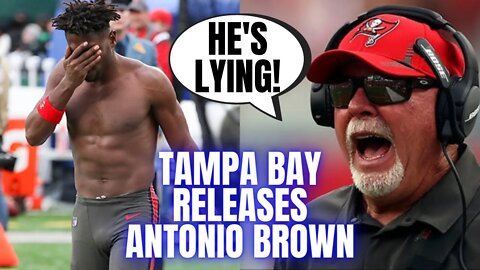 Antonio Brown RELEASED By Tampa Bay After Leaking Texts | Bruce Arians Speaks, Says AB Is LYING!