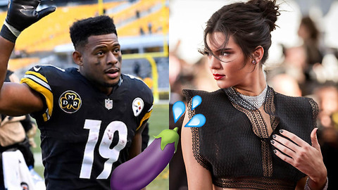 JuJu Smith Schuster Shamelessly Shoots His Shot with Kendall Jenner During the Super Bowl