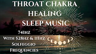 Throat Chakra Healing Sleep Music With 741hz Solfeggio Frequency