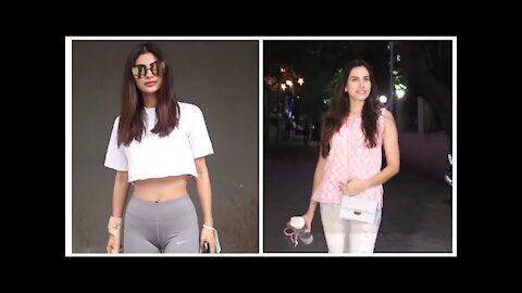 Mouni Roy snapped at Dance Class & Sonnalli Seygall at Prithvi in Juhi | SpotboyE