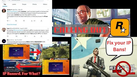 ​@RockstarGames's ultimate incompetence | Numerous people IP banned - Nothing said - 1 year later