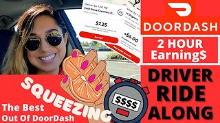 DoorDash Driver Ride Along Food Delivery | 2 Hour Earning$ | (Part 2)