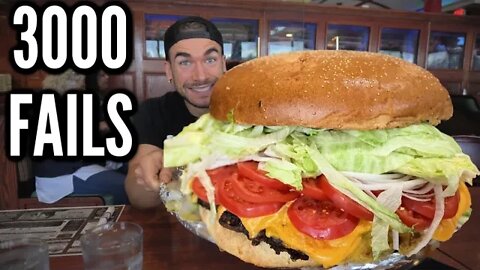 MOST INSANE BURGER CHALLENGE WITH 3000 FAILURES & $500 CASH PRIZE | Ft BadlandsChugs | Clinton NJ