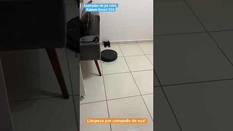 Acionamento de limpeza, por comando de voz, Alexa. Aspirador Kabum Smart 500