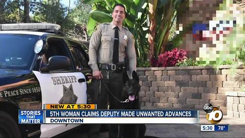 Fifth woman claims deputy made unwanted advances