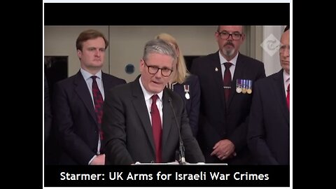 UK Arms for Israeli War Crimes? Starmer's military aims, election 2024, question BBC cut out live