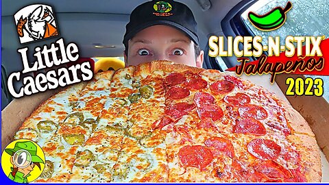 Little Caesars® SLICES-N-STIX® JALAPEÑOS PIZZA Review 🍕🥖🌶️ ⎮ Peep THIS Out! 🕵️‍♂️