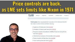 Price controls are back, as LME sets limits like Nixon in 1971