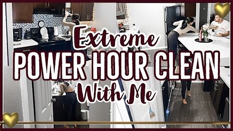 *NEW* WINTER ❄️ POWER HOUR ENTIRE APARTMENT CLEAN WITH ME 2021 | SPEED CLEANING MOTIVATION|ez tingz