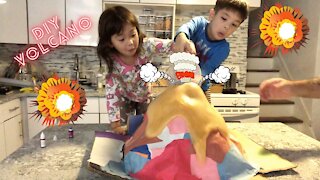 Make your own Volcano at Home! DIY Volcano Science Experiment !