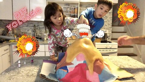 Make your own Volcano at Home! DIY Volcano Science Experiment !