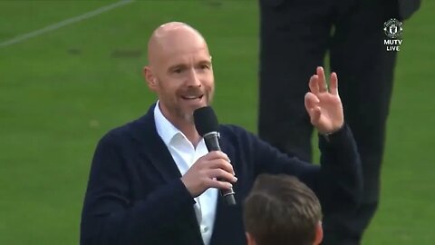 Eric Ten Hag INCREDIBLE SPEECH To Manchester United Fans After Game #manutd #erictenhag