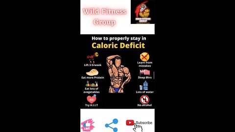 🔥How to properly stay is caloric deficit🔥#fitness🔥#wildfitnessgroup🔥#shorts🔥