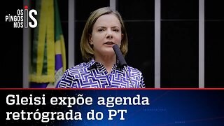 Ao lado de Lula, Gleisi ameaça rever privatização da Eletrobras