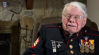 Brutal! Legendary WWII 100-year-old Marine veteran weeps "And nowadys I am so upset that things we did and the things we fought for and the boys that died for it. It's all going down the drain."