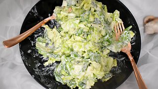 Creamy and Fresh Lettuce Salad | Granny's Kitchen Recipes