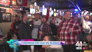 Fans get up early to watch Team USA hockey