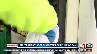Street Ambassador team keeps gas pumps clean