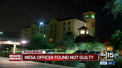 Mesa officer found not guilty of murder