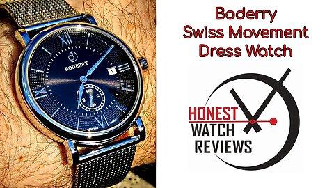 Boderry BDQ004 🇨🇭 Swiss Movement Dress Honest Watch Review #HWR