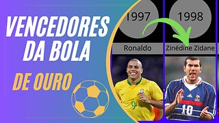 JOGADORES VENCEDORES DA BOLA DE OURO FIFA BALLON D'OR