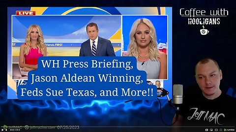 WH Press Briefing, Jason Aldean Winning, Feds Sue Texas, and More!!