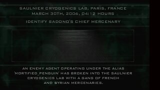 BLIND MAN PLAYS: Tom Clancy’s Splinter Cell Pandora Tomorrow - SAULNIER CRYOGENICS LAB (Mission 2)