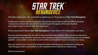 RapperJJJ LDG Clip: Star Trek: Resurgence Pushed To April 2023