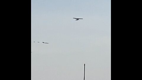 Take off from Billy Bishop island Airport