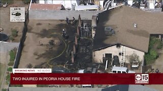 Two injured in Peoria house fire Tuesday