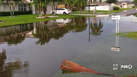 Pools overflowing and fish swimming in driveways: How severe flooding is affecting one Cape Coral neighborhood
