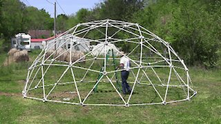 Geodesic Dome Construction for a 25' 3/8 3 Frequency Geodesic Dome