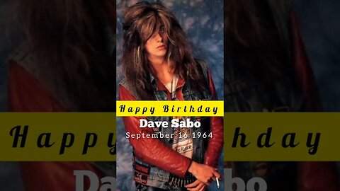 HBD Dave "The Snake" Sabo #rockband #rockstory #musicnews #musicchannel #guitarist #musicnews