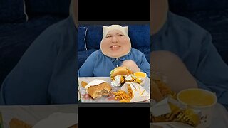 #foodiebeauty Hardee's Adventure Time Mukbang 😂