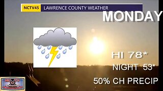 NCTV45 LAWRENCE COUNTY 45 WEATHER TUESDAY JUNE 13 2023